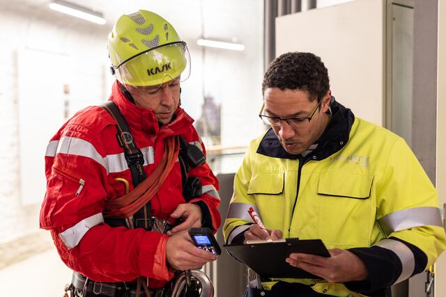 Im Innern des Wasserturms geht's weiter.  | Foto: Christian Gaier