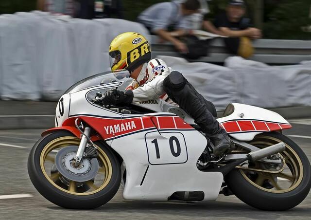 Dieter Braun auf der Yamaha 750 ccm