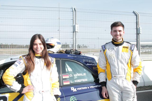 Lisa Kiefer und Dennis Härle vor dem Opel Adam Cup (Foto Martin Sonnick)