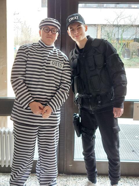 Samuel H. und Leon S., Gewinner aus der 8b  | Foto: Gronbach