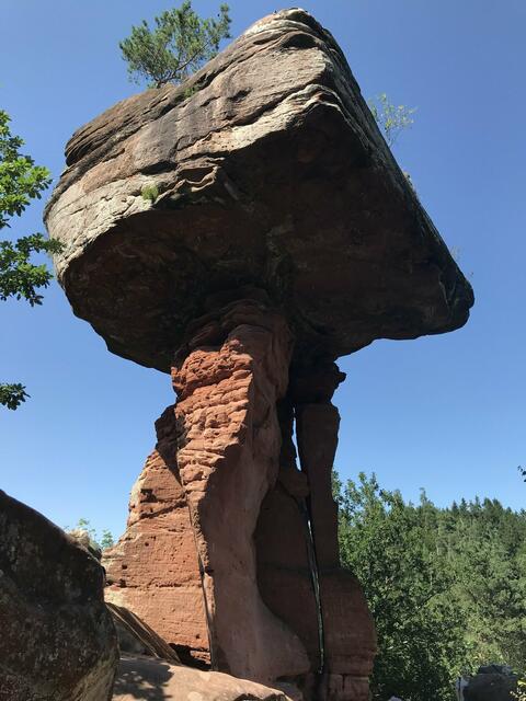 Äußerst sehenswert: der Teufelstisch in Hinterweidenthal | Foto: B. Bender
