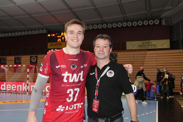 Max Neuhaus mit Norbert Rühm (Foto Michael Sonnick)