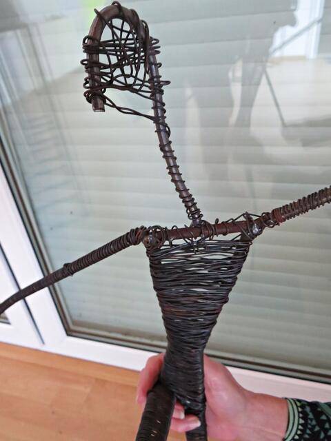 Gerüst aus geschweißten Kupferstäben | Foto: Brigitte Melder