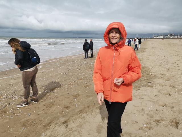 Spaziergang am Strand von Deauville. | Foto: Arndt
