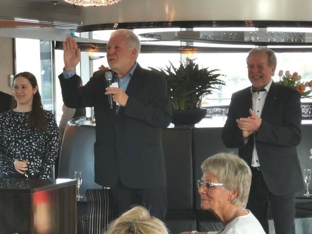 Beste Stimmung trotz anstehender Ausschiffung. | Foto: Carmen Bombardi