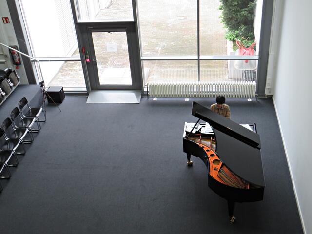 Noch am warmspielen vor dem Konzert | Foto: Brigitte Melder