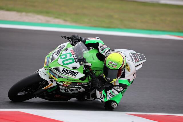 Dirk Geiger wurde 2022 auf der Kawasaki WM-Elfter (Foto Hartmut Reuschel)