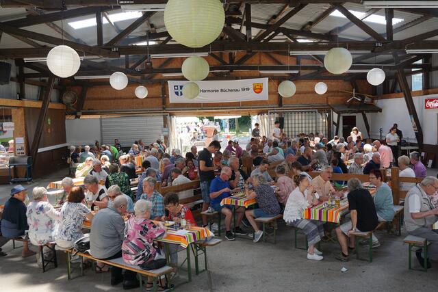 Unsere Büchenauer Festhalle, gut besucht. | Foto: GV Harmonie Büchenau 1919 e.V.