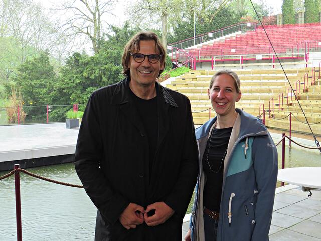 Andreas Stenger und Mitarbeiterin Eva Emnet | Foto: Brigitte Melder
