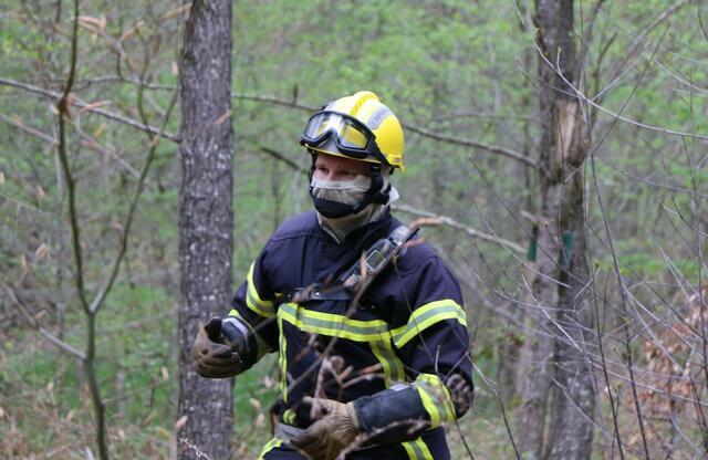Der Brand- und Katastrophenschutz des Landkreises Germersheim führte bei 
Scheibenhardt  gemeinsam  mit  den  Feuerwehren  der  angrenzenden  Gemeinden und französischen Feuerwehreinheiten eine Waldbrandübung durch | Foto: Heike Schwitalla