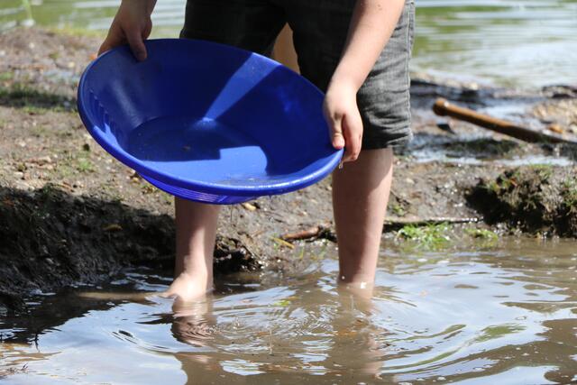Goldwaschkurs bei Leimersheim | Foto: Heike Schwitalla