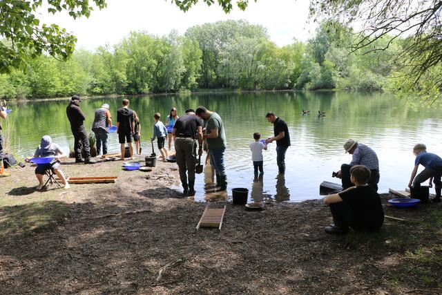 Goldwaschkurs bei Leimersheim | Foto: Heike Schwitalla