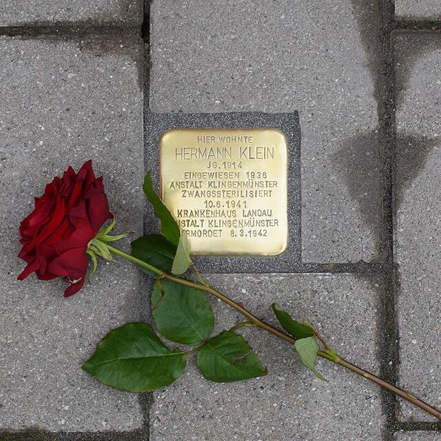 Stolperstein Speyerer Straße 73 | Foto: Gemeinde Mutterstadt