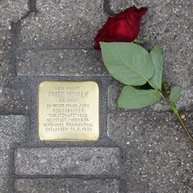 Stolperstein Ruchheimer Straße 18 | Foto: Gemeinde Mutterstadt
