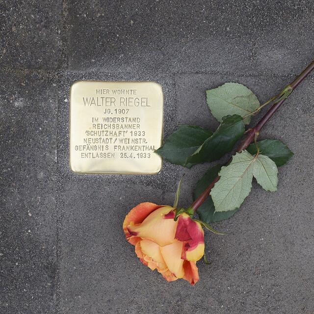 Stolperstein Dannstadter Straße 4 | Foto: Gemeinde Mutterstadt