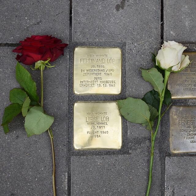 Stolpersteine Speyerer Straße 1 | Foto: Gemeinde Mutterstadt