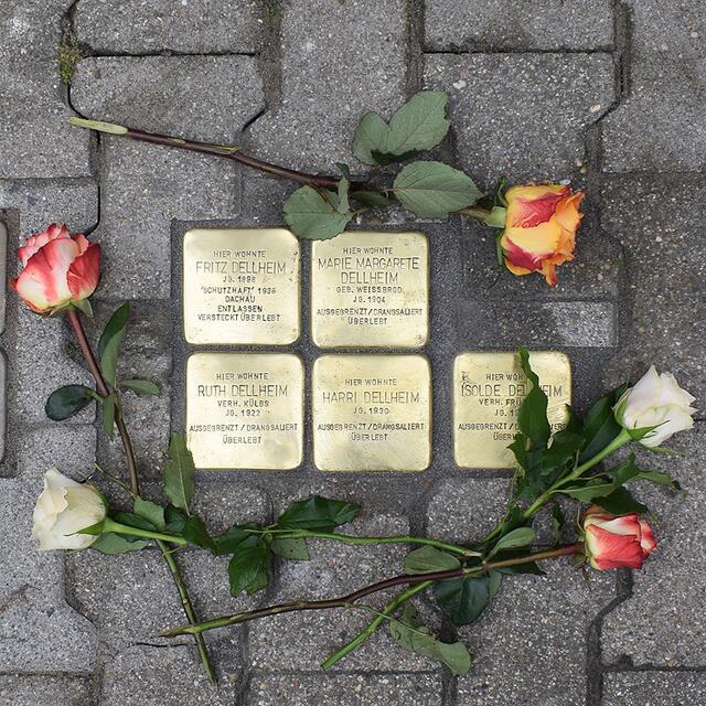 Stolpersteine Friedensstraße 8 | Foto: Gemeinde Mutterstadt