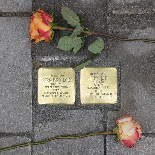 Stolpersteine Neustadter Straße 2 | Foto: Gemeinde Mutterstadt