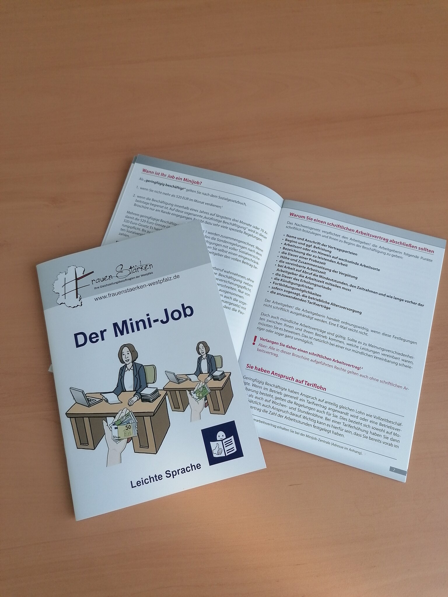 Netzwerk „FrauenStärken“ legt Broschüre neu auf Der Minijob