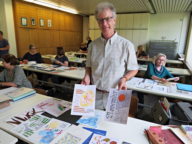 Andreas Kaufmann, der einzige Mann im Kurs | Foto: Brigitte Melder