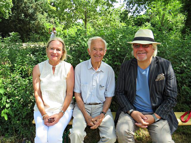 Mathias Berkel (rechts) auch immer wieder Gast im Kulturbereich | Foto: Brigitte Melder