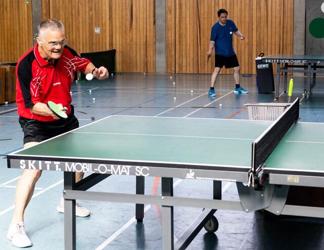 Herold Pufke vom TV Bad Ems (links) und Trainer Oliver Thelen | Foto: Cornelia Bauer