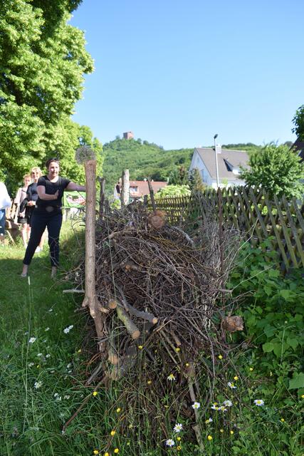 Kerstin Reddig informierte über Brutstellen und Nisthilfen für Wildbienen, Käfer &amp; Co.