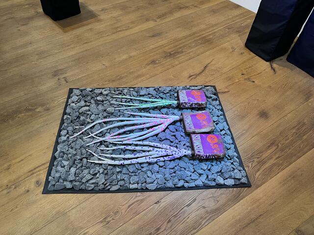 „Être à l’ouest“ von Corine Kleck im Atelier Rothpauser in St. Martin | Foto: Zenhom Haggag