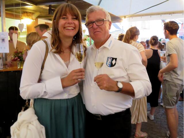 Lisa Momm und Udo Scheid vom Ortsbeirat freuen sich auf die Kerwe | Foto: Gerhard Syring-Lingenfelder