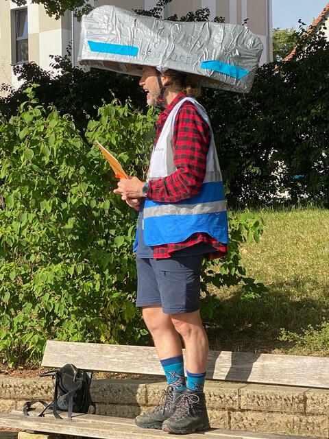Mister Canoehead zum Canadatag | Foto: Speyer Leinpfad parkrun