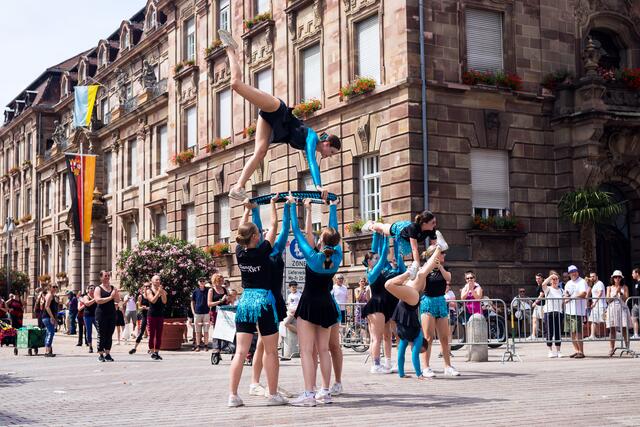 Trotzten der Hitze: die Sportlerinnen und Sportler zum Beispiel des TSV | Foto: Cornelia Bauer