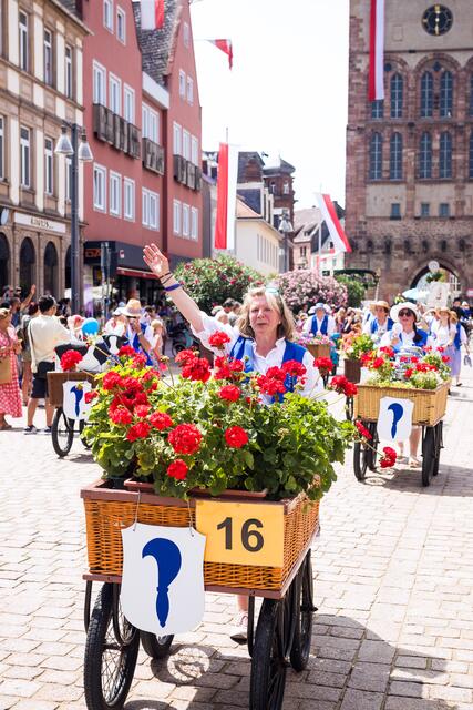 Farbenprächtig war er wieder, der Speyerer Brezelfestumzug | Foto: Cornelia Bauer