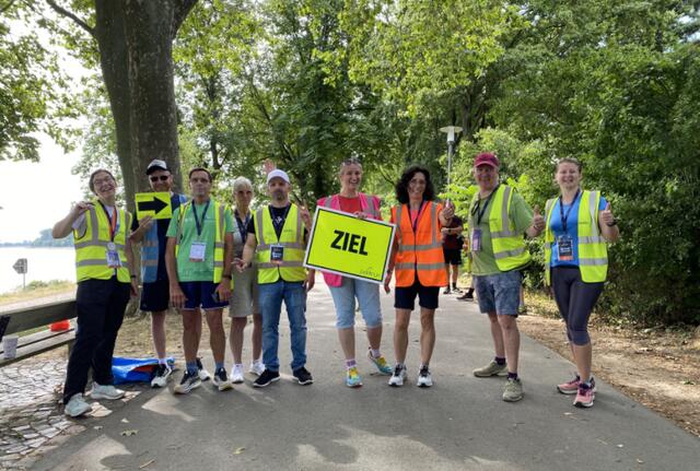 Danke an die Helfer. Kein parkrun ohne sie. | Foto: Speyer Leinpfad parkrun
