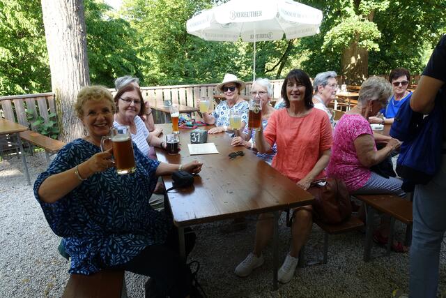 Biergarten der Maisel's Brauerei | Foto: Kristin Hätterich