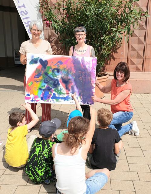 Malworkshop im Weißenburger Tor | Foto: Stadt Germersheim
