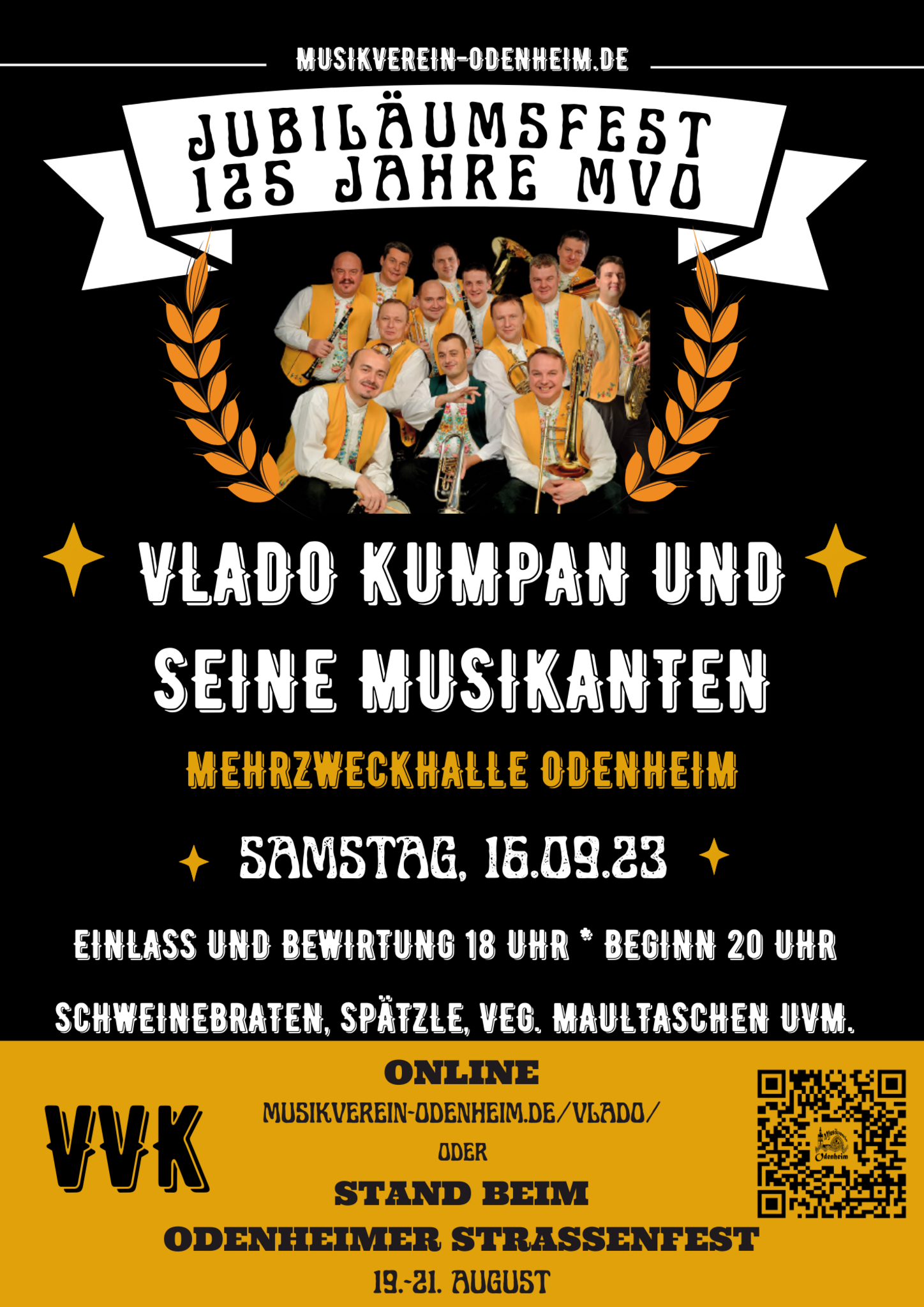Vorverkauf gestartet: Jubiläumsfest 125-Jahre MVO mit „Vlado Kumpan und ...