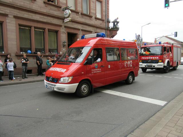 Abschluss des Umzuges durch die Freiw. Feuerwehr Weilerbach | Foto: Harry Dinges