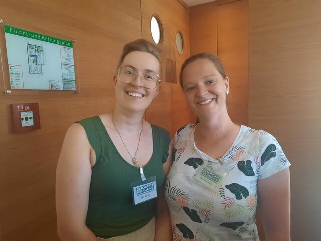 Julia und Linda-Marie von Geschichte für alle  | Foto: Kristin Hätterich 