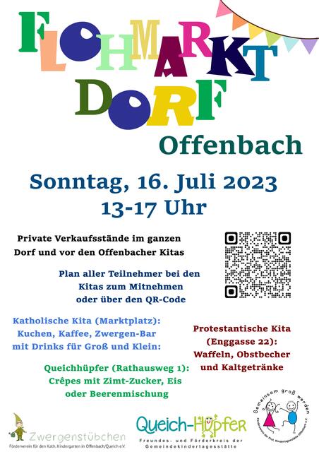 Plakat Flohmarktdorf | Foto: E. Röckendorf