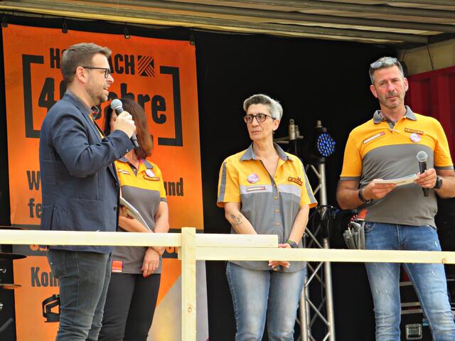 Der Pressesprecher hatte das letzte Wort | Foto: Brigitte Melder