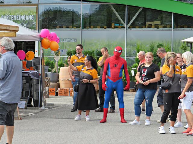Unter den Zuschauern Spiderman | Foto: Brigitte Melder