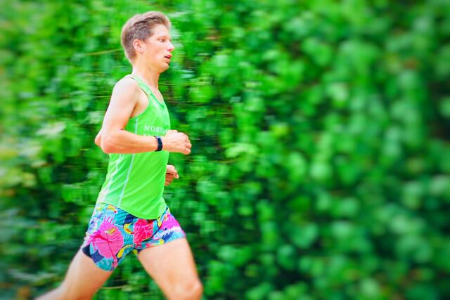 Owen aus London. Erster erster Platz in einem ausländischen parkrun erreicht. Glückwunsch. | Foto: Speyer Leinpfad parkrun