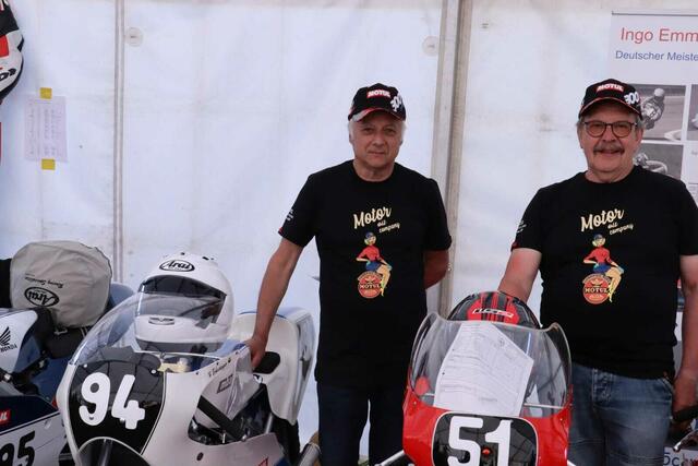 Der Schweizer Hans Scheidegger (links) und Grand Prix-Sieger Ingo Emmerich | Foto: Marcel Uhlmann