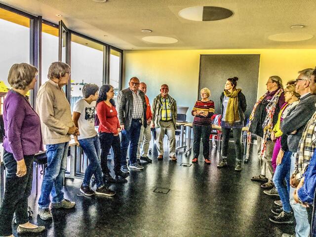 Seminarteilnehmer eines Rhetorikseminars für Ehrenamtliche, das im Oktober 2019 im Auftrag der Stadt Landau an der Universität Koblenz - Landau stattfand | Foto: Z. Haggag