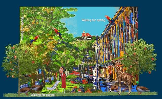 Pfalz Pop Art (c): Bad Dürkheim Kurpark, Variante... | Foto: Copyright (c) Mechthilde Gairing