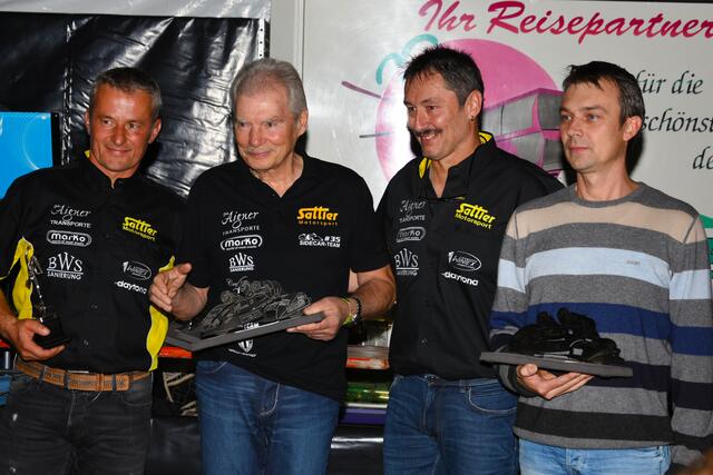 Uwe Neubert, Rolf Steinhausen, Josef Sattler und Adrian Kornas | Foto: Hermann Rüger