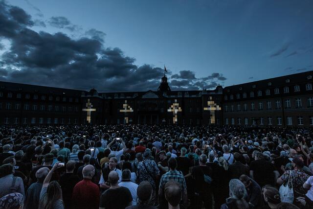 Kraftwerk am Schloss Karlsruhe 12. August 2023 | Foto: Paul Needham