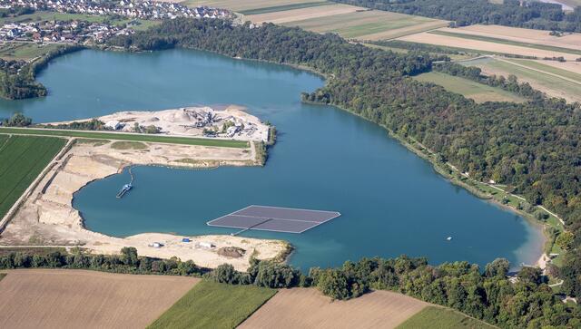 Die PV-Anlage von oben | Foto: SWS