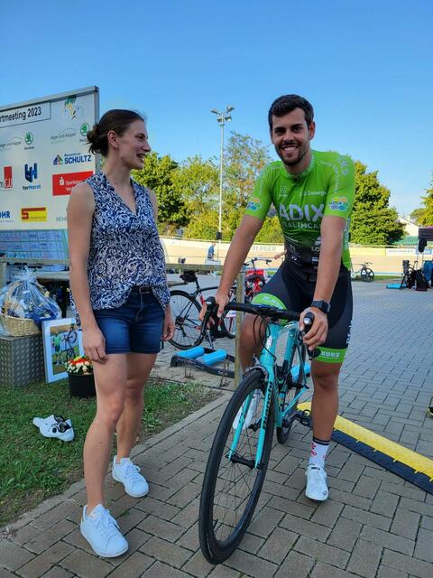 Olympiasiegerin Miriam Welte mit Timo Bichler | Foto: Achim Rieß