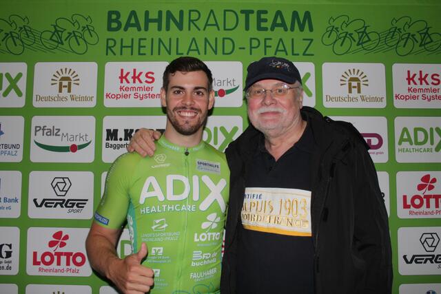 Timo Bichler mit Joachim "Jockel" Faulhaber | Foto: Michael Sonnick